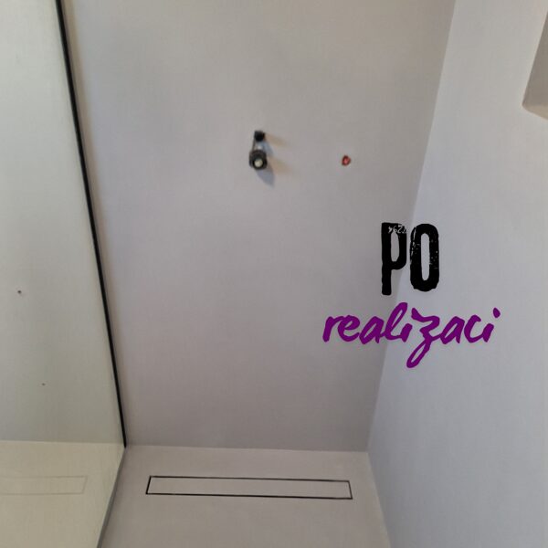 po realizaci - funkční betonová stěrka v koupelně