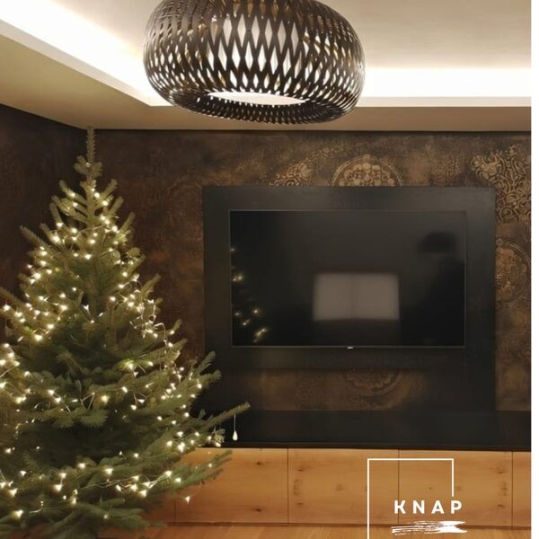 Dekorativní stěrka na krbu efek Vintage