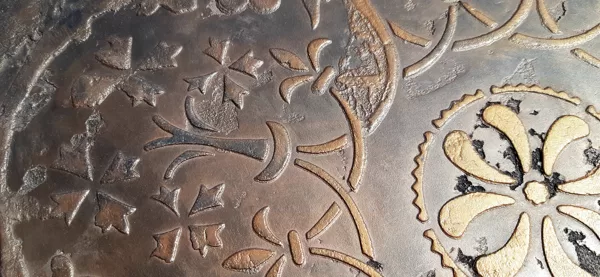 Dekoratvni stěrka efekt stencil