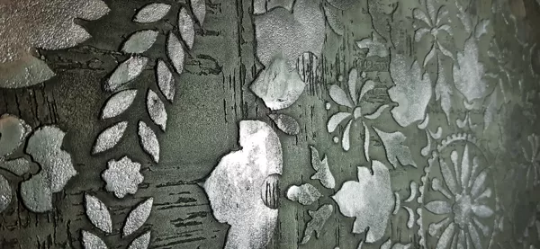 Dekoratvni stěrka efekt stencil