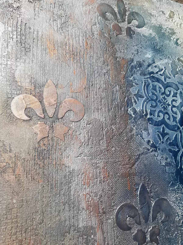Dekoratvni stěrka efekt stencil