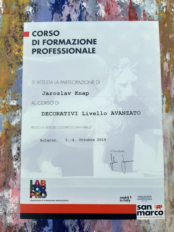 Certifikát San Marco, Technický kurz pro profesionály