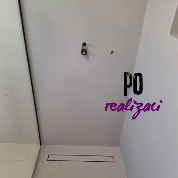po realizaci - funkční betonová stěrka v koupelně