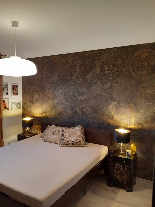 Realizace dekorativní stěrky efekt Vintage
