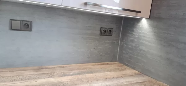 Realizace dekorativní stěrka v kuchyni