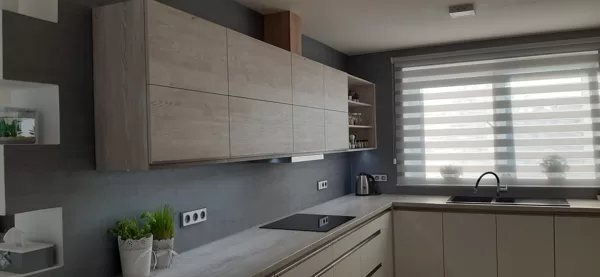 Realizace dekorativní stěrka v kuchyni