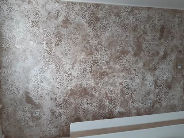 Realizace dekorativní stěrky efekt Vintage