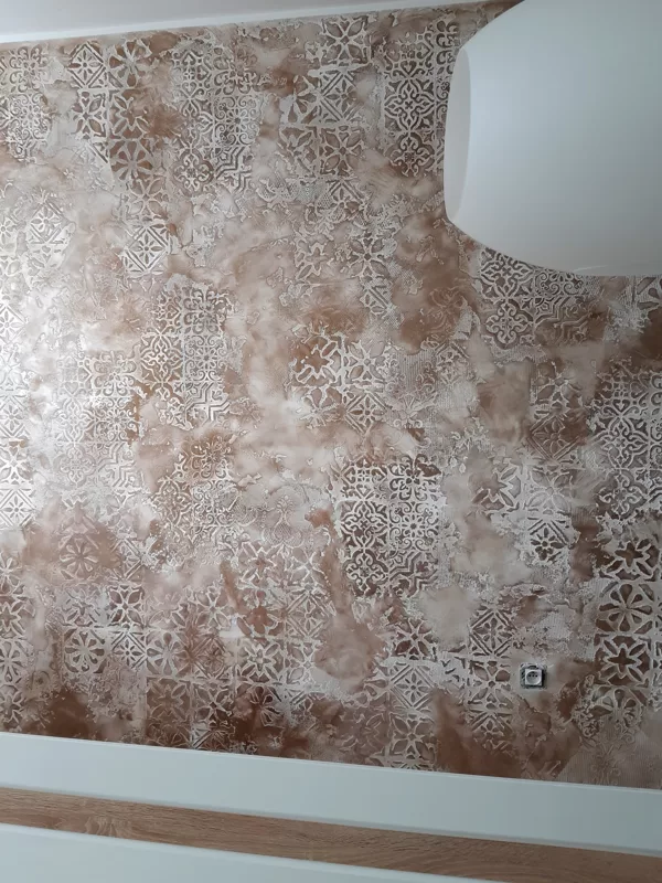 Realizace dekorativní stěrky efekt Vintage