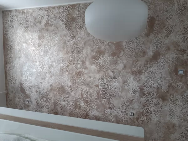 Realizace dekorativní stěrky efekt Vintage