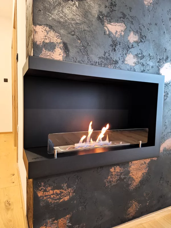 Dekorační stěrka efekt art - tekutý kov měď