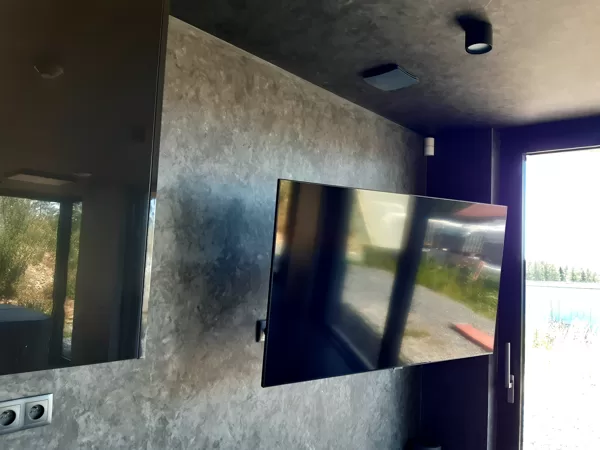 Realizace dekorativní stěrka ve wellness