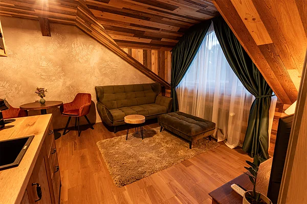 Realizace dekorativní stěrky efekt Vintage v penzionu