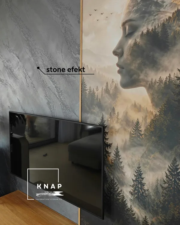 Realizace betonove stěrky efek stone&nbsp;