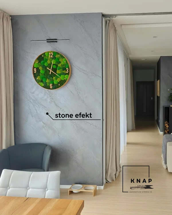 Realizace betonove stěrky efek stone&nbsp;